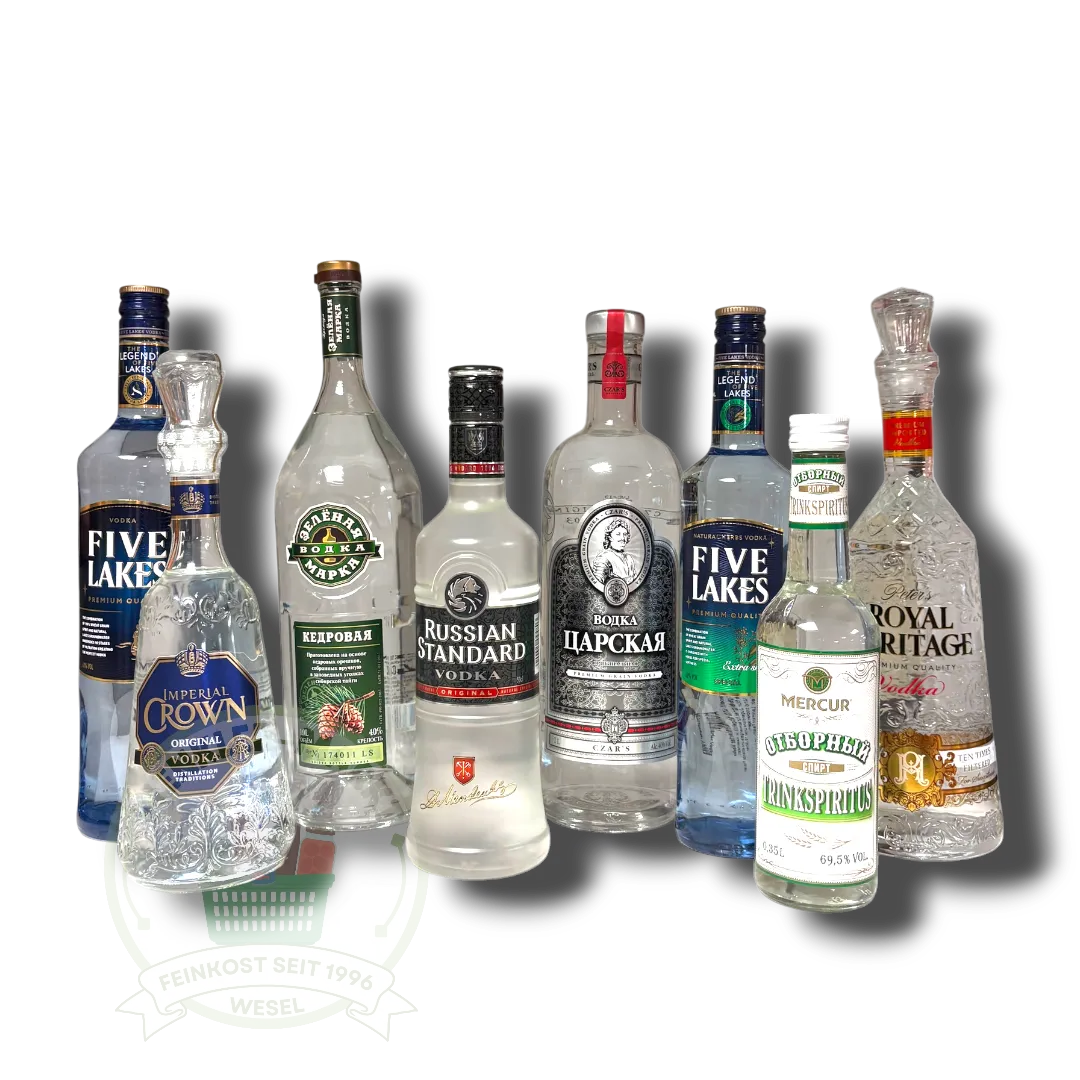 Beluga, Russian Standard und Five Lakes Фото продукта: Beluga, Russian Standard und Five Lakes - Wenkler-Markt Wesel